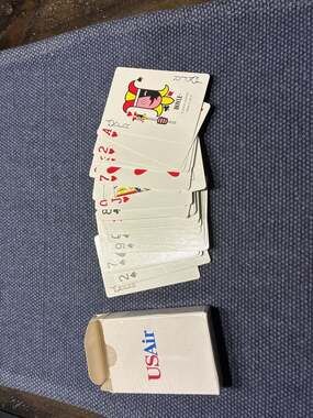 Vintage USAir Promotional Playing Cards by Hoyle